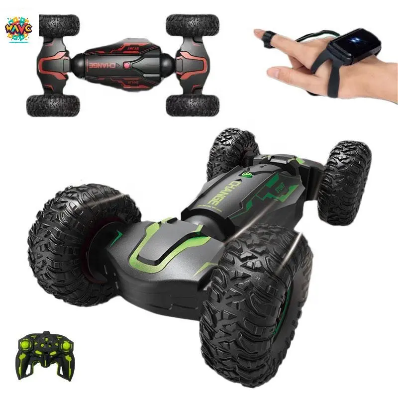 Novo 2.4G Double Side Roll Controle Remoto Race Defend Extreme Vehicle Escalada Toy Steer Wheel Twisting Stunt Rc Car