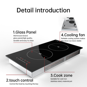 Commercial 3500W Multi-Function Induction Cooker Touch <strong>Control</strong> with Built-in Temperature <strong>Sensor</strong> Electric Cooktop - Product Image 3