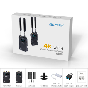 ระบบส่งสัญญาณภาพกล้องไร้สาย FEELWORLD WT1H แบบฟูลดูเพล็กซ์ อินเตอร์คอม สตรีมสด ขายส่งจากโรงงาน - Product Image 6