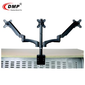 GS352-T Gas Spring Triple Monitor Arm Table <strong>Top</strong> LCD Monitor Stand VESA 100X100 Desktop <strong>Mount</strong> - Product Image 4