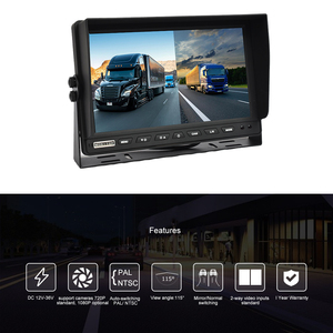 PJAUTO 12-36v 10&quot; Digital <strong>LCD</strong> Heavy Duty Vehicle Rear View Monitor with 2 Way Video Inputs - Product Image 3