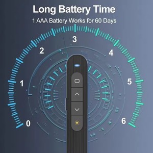 2.4GHz Wireless 10m Range PowerPoint Presenter Clicker telecomando Flip Pen puntatore palmare Laser PPT Controller - Product Image 3
