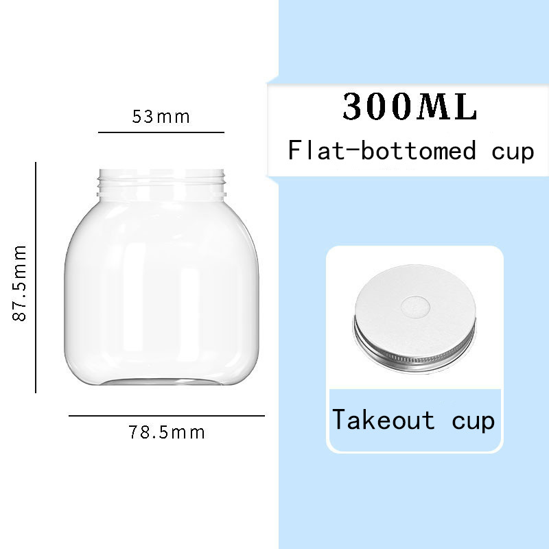 300ml flat takeout lid