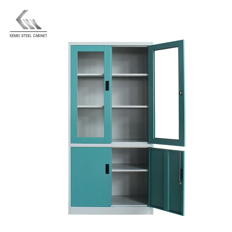 Large Capacity Double Swing Door Steel Filing Cabinet High Density Cabinet Filing Personal Metal File Cabinet