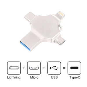 适用于iOS/Android/PC的4合1 OTG USB闪存驱动器C型笔式驱动器128gb 64gb 32gb 16gb 8GB cle usb 3.0驱动器 - Product Image 2