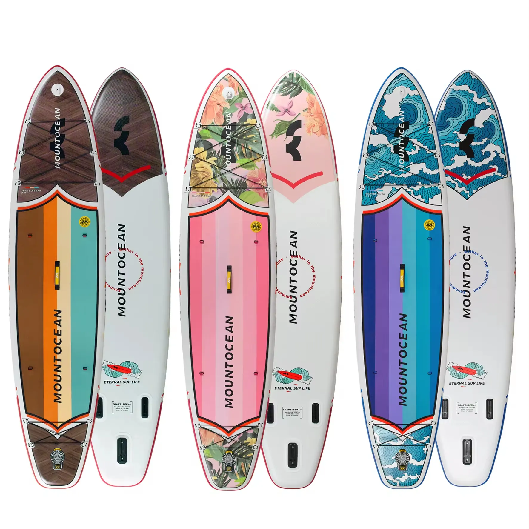 2024 OEM Wooden Wholesale Inflatable Surfboard High Quality for Stand-Up Paddleboarding Activities Good Price Fun Paddleboarding