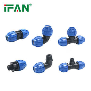 IFAN <strong>ASTM</strong> D3035 HDPE Pipe Fitting Blue HDPE <strong>Water</strong> Pipe Fittings 20-110MM Socket HDPE Compression Fittings - Product Image 5