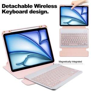 360旋转新键盘外壳，适用于iPad Air11 11英寸2025透明背面防震平板电脑外壳 - Product Image 3
