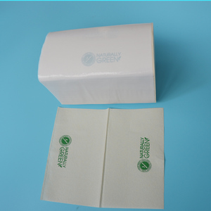 Custom Eco-Friendly 2 Ply Printed <strong>V</strong> Fold Paper Serviettes Napkins/ Restaurant Lunch Quilted Inerfold Table Paper Napkin - Product Image 2