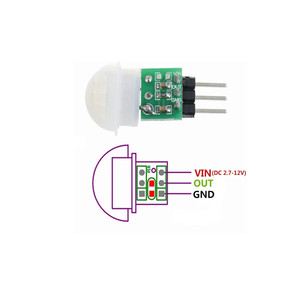 Original IC Chip Mini IR pyroelektrischer Infrarot-PIR-Bewegungssensor für Menschen automatisches Detektormodul AM312 Sensor DC 2,7 bis 12 V