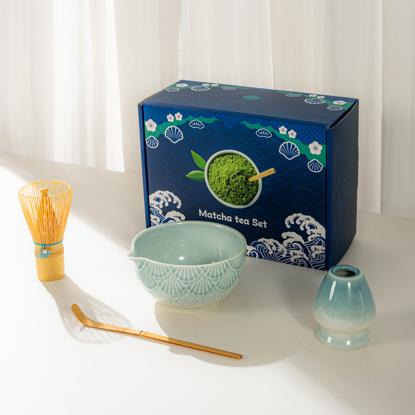 Ensemble de 4 pièces - Bleu changé au four