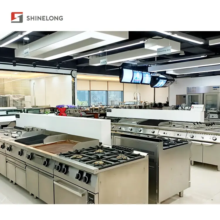 Shinelong equipamento de cozinha para hotel comercial, equipamento de catturar e restaurante