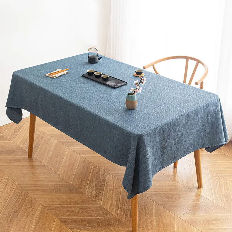 Capas de mesa personalizadas para decoração de casamento, festas em casa, reuniões familiares, toalha retangular de mesa de linho