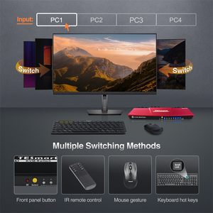 TESmart 4 Port <strong>HDMI</strong> KVM <strong>Switch</strong> with USB 2.0 4K 60HZ 4 <strong>Input</strong> 1 <strong>Output</strong> Support HDCP EDID Multiviewer 4x1 Video KVM <strong>Switches</strong> - Product Image 5