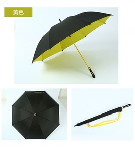 30英寸8肋彩色涂层伞定制标志直伞高品质纤维伞 - Product Image 1