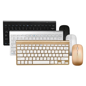 Modo dual 2,4G mini USB inalámbrico Bluetooth Teclado de computadora y mouse Combo Set para Notebook Laptop Mac PC de escritorio - Product Image 3