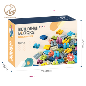 Suministro de fábrica, venta al por mayor, juego de bloques de construcción de ABS DIY, bloques de conexión DIY baratos, juguetes con alfabeto matemático, bloques de construcción cuadrados - Product Image 6