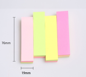 Factory <strong>MIX</strong> <strong>Colors</strong> Sticky Note Paper Self-Stick <strong>Pads</strong> Strong Adhesive <strong>Memo</strong> <strong>Pads</strong> for Home Office 76*19mm <strong>Color</strong> <strong>Memo</strong> Stickers - Product Image 4
