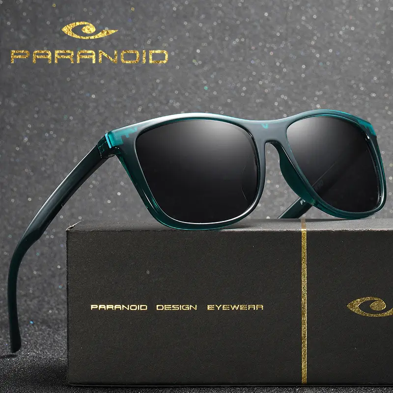 Óculos de condução paranoid, óculos de sol masculino polarizado, nova moda, versátil, clássico, personalizado, p8628