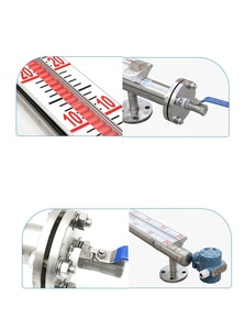 Medidor de nivel de aleta magnética de acero inoxidable de fábrica precio tanque de GLP transmisor de nivel de líquido magnético interruptores de flotador nivel de agua - Product Image 2