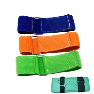 Envolturas de sujeción Correa Tamaño personalizado Imprimir logotipo Ajustable Reutilizable Colorido Elástico Estiramiento Gancho y correa de bucle con hebilla - Product Image 2