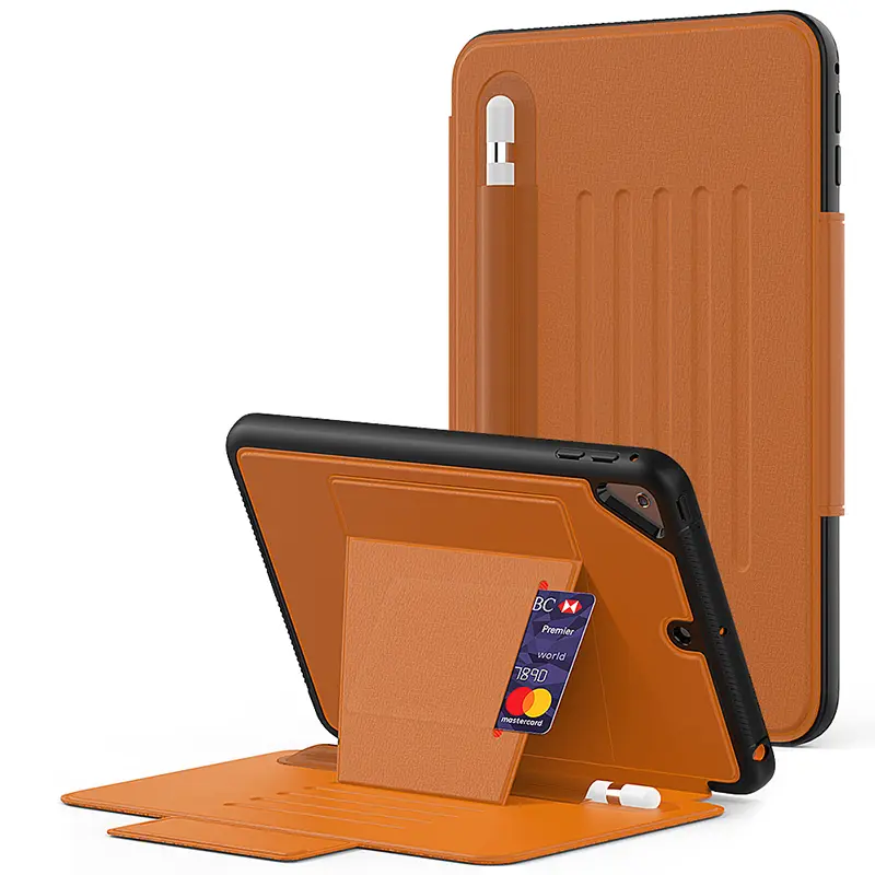 غطاء فاخر عالي الجودة لهاتف iPad Mini 4 Mini 5, يأتي مع حقيبة جلد قابلة للطي