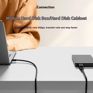 Adaptador USB 3,0-B 5W Salida PVC para impresora Carga Transferencia DE DATOS Caja de disco duro Instrumento Conexión de monitor de expansión