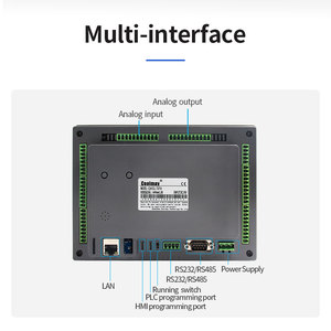 Coolmay plc hmi integrato da 7 pollici di alta qualità tutto in una volta controller logico programmabile per il controllo dell'automazione industriale