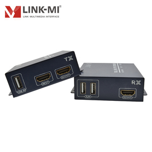 Extensor USB HDMI de 120M a través de CAT5E/6 compatible con teclado, ratón, transmisión larga, 1080P, EDID, funciones IR opcionales - Product Image 4