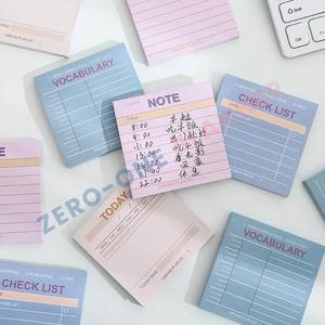 Bloc de notas adhesivas de papel simple cuadrado de impresión personalizada, minimalista funcional para planificador, diario - Product Image 2