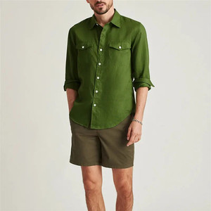 Bán Buôn Người Đàn Ông Của Áo Sơ Mi <span class=keywords><strong>100</strong></span>% <span class=keywords><strong>Linen</strong></span> Áo Sơ Mi Dài Tay Áo Bền Vững <span class=keywords><strong>Linen</strong></span> Người Đàn Ông Giản Dị Của Phù Hợp với Áo Sơ Mi - Product Image 2