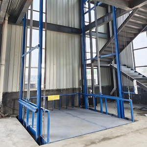 Hydraulische Scheren bühne Fracht aufzug Vertikale Führungs schiene Fracht lift Verwendung-für Maschinen reparatur werkstätten Druckereien Hotels