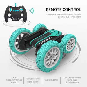 合金自動車360度摩擦車ラジコン車両回転ライトおもちゃ2.4Ghz Led 4Wd Rcスタントカーダブルサイド男の子用 - Product Image 5