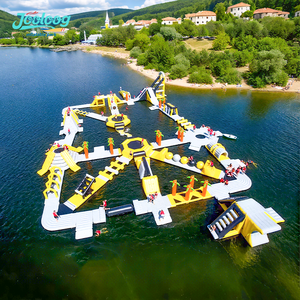 Водные игрушки Jooloog, надувной аквапарк, Уличное оборудование, плавающий остров для озера - Product Image 4