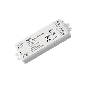 WZS4 12-24VDC 4CH * 3A Zigbee RGBW RGB Controlador LED Tuya Interruptor inteligente Control de voz LED Dimmer