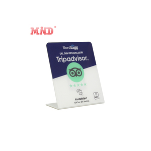 Thông minh không tiếp xúc mã QR tùy chỉnh in <span class=keywords><strong>Google</strong></span> xem xét NFC đứng tấm - Product Image 6