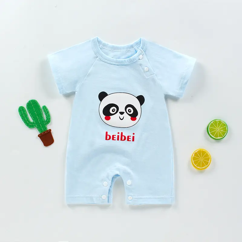 Pelele de bebé niño y niña ropa de recién nacido mameluco de bebé de manga corta de algodón