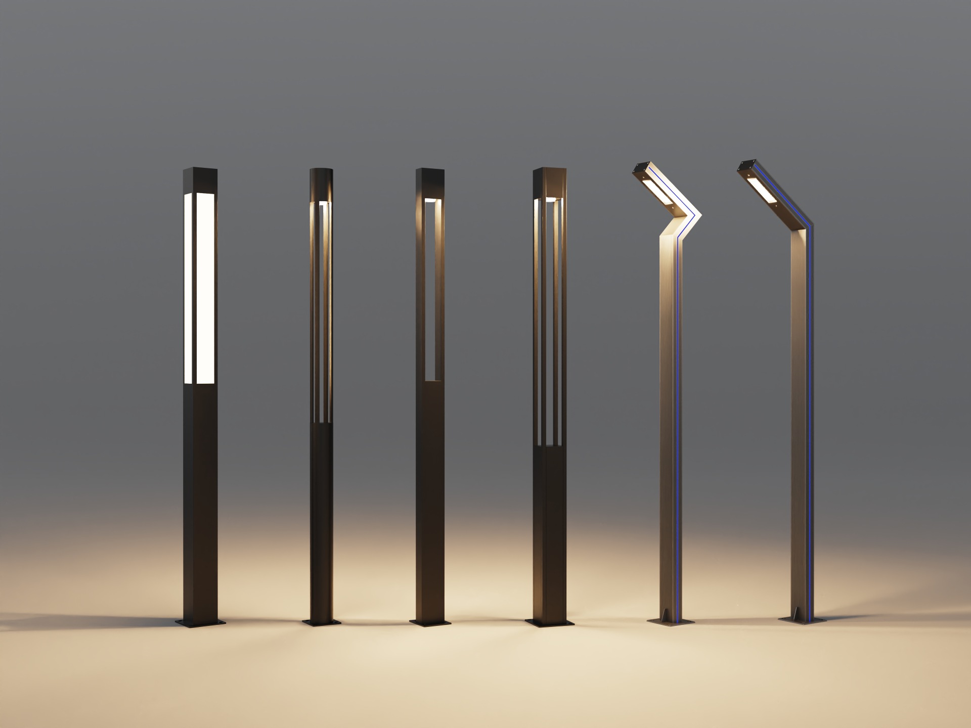 Personnalisation de lampes de jardin en aluminium de 3 m