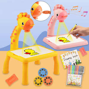 2023 New <strong>Cartoon</strong> Lcd Drawing Board Table Pad Painting Writing Tablet Typing Board Zeichenbr Sketch Projector <strong>Kids</strong> <strong>Art</strong> Drawing - Product Image 2