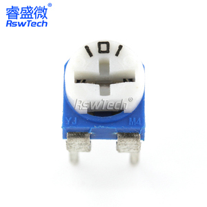 Resistencia ajustable azul y blanca horizontal 10K/1K/2K/1M/20/50/100 ohm 200/500/102/103/203 - Product Image 6
