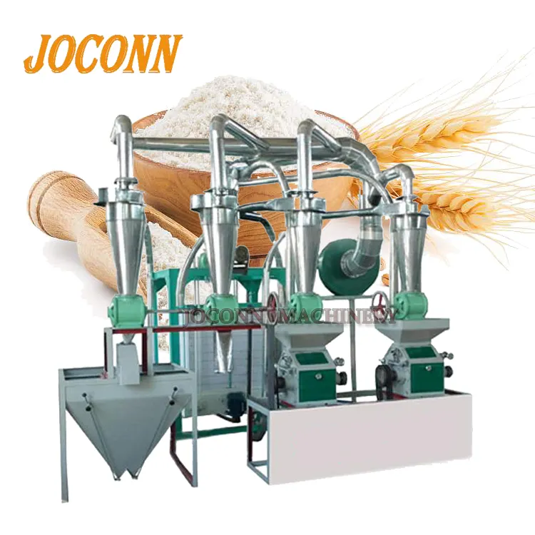 Fresadora de harina de trigo de alta capacidad, máquina de molienda de harina de maíz, planta de procesamiento de harina en oferta
