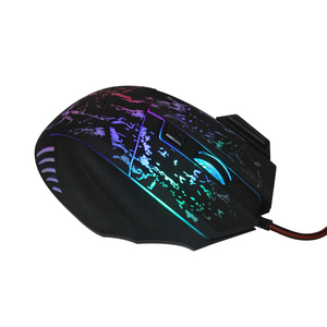 HXSJ A874 <strong>Running</strong> Water Crack Game <strong>Mouse</strong> Colorful Luminous <strong>MOUSE</strong> 7D Game <strong>Mouse</strong> 3200dpi Factory Spot - Product Image 6