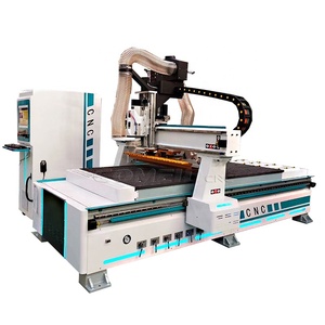 3 ejes 4 ejes tipo lineal ATC CNC máquina enrutadora eje giratorio precio de fábrica - Product Image 1