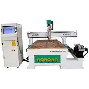<strong>4</strong> <strong>Axis</strong> Wood <strong>Cnc</strong> <strong>Router</strong> 1325 Rotary Lathe Attachment MDF Wood Sheet Plates Columns <strong>Cnc</strong> <strong>Router</strong> With Lathe for Sale - Product Image 4