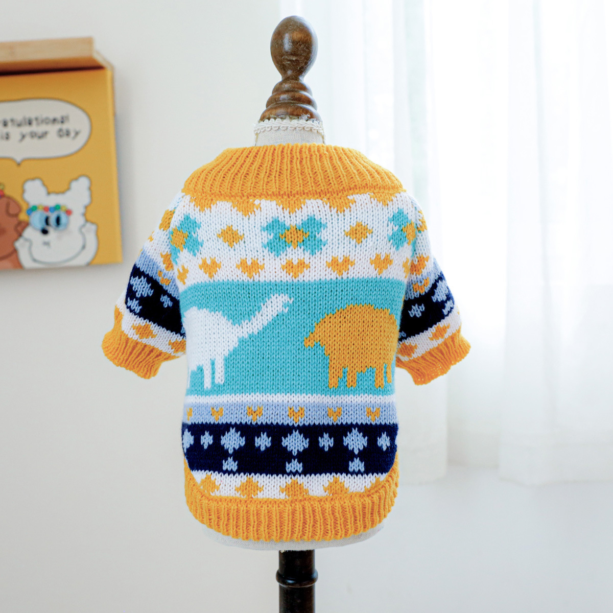 green-Jurassic sweater