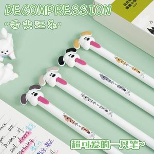 Where the Object Image Tongue Tip Wang <strong>Le</strong> Neutral Pen <strong>Creative</strong> Puppy Tongue Pulls Out the Core Decompression Pen - Product Image 3