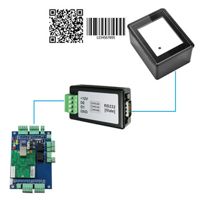 Transmisión DE DATOS bidireccional Wiegand a RS232 tipo macho conectar con convertidor de escáner de código de barras trabajo para sistema de Control de acceso de puerta - Product Image 2