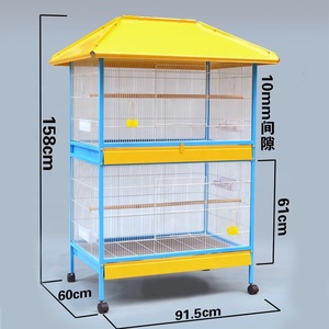 Özel Logo açık Hoei kuş kafesi büyük pirinç kuş kafesi Perrot kafesleri taşıyıcılar evleri kuş/ - Product Image 4