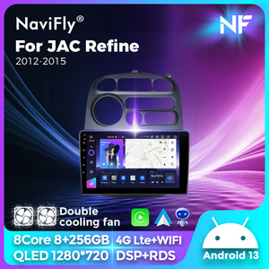 NaviFly NF最新安卓QLED汽车导航触摸屏，适用于JAC Refine 2012-2015现代H-1斯塔雷克斯1997-2007，带汽车播放器 - Product Image 3