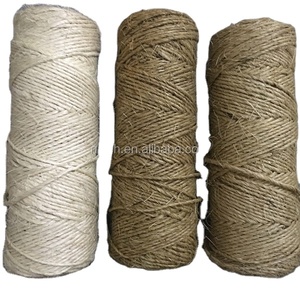 サイザル麻繊維原料猫の木天然色と白中国産350m/kgサイザル麻糸 - Product Image 1